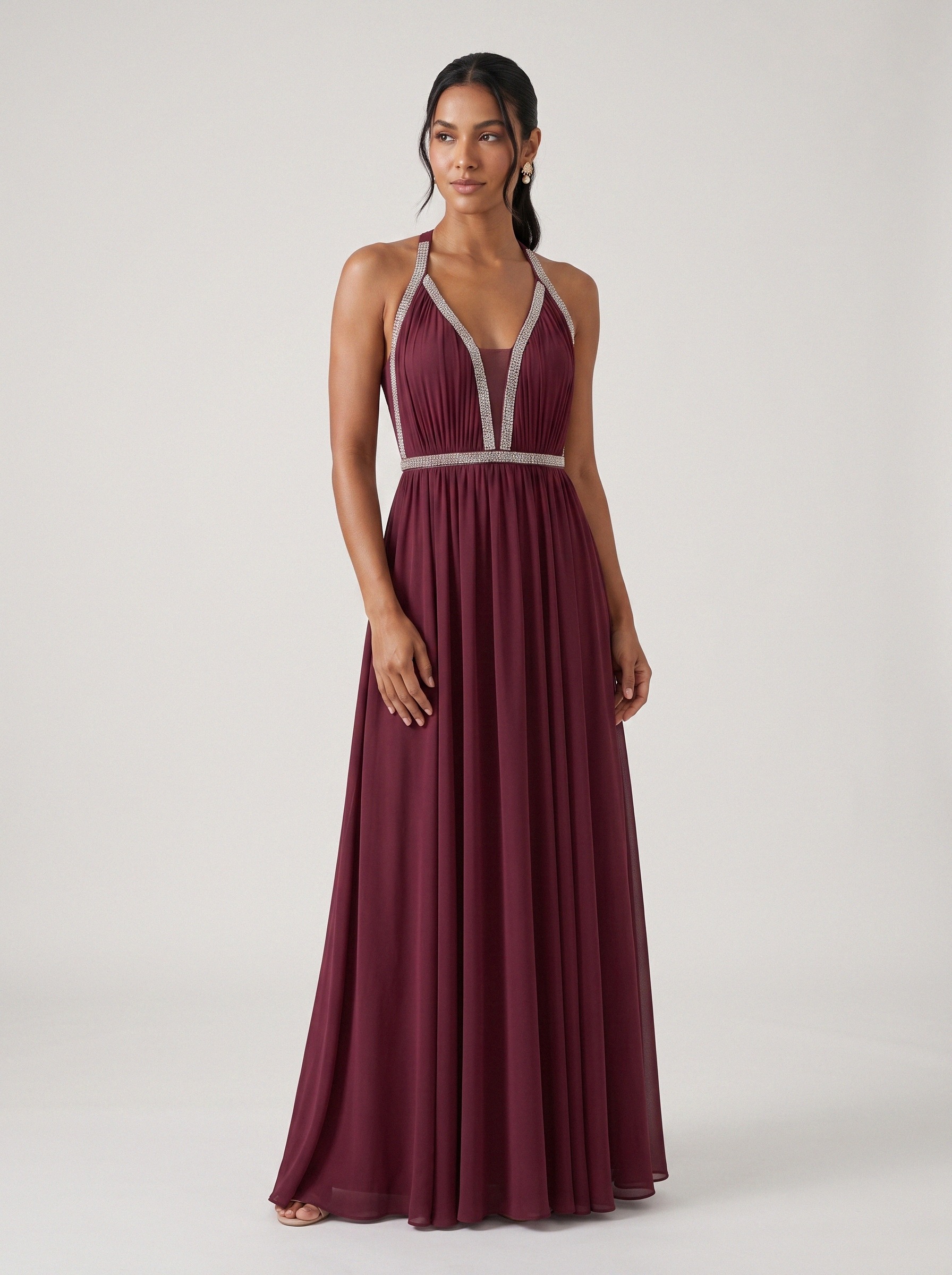 Vestido de festa vinho · 080951 da Koisa Linda
