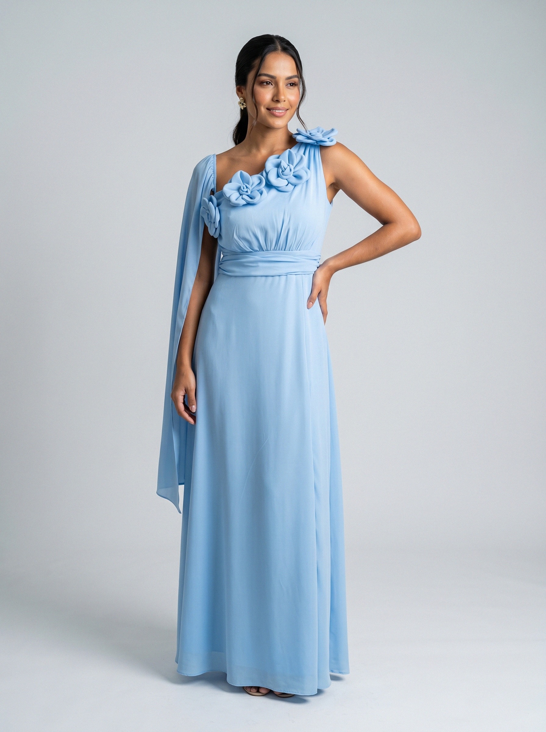 Vestido de festa azul claro · MD-001 da Koisa Linda