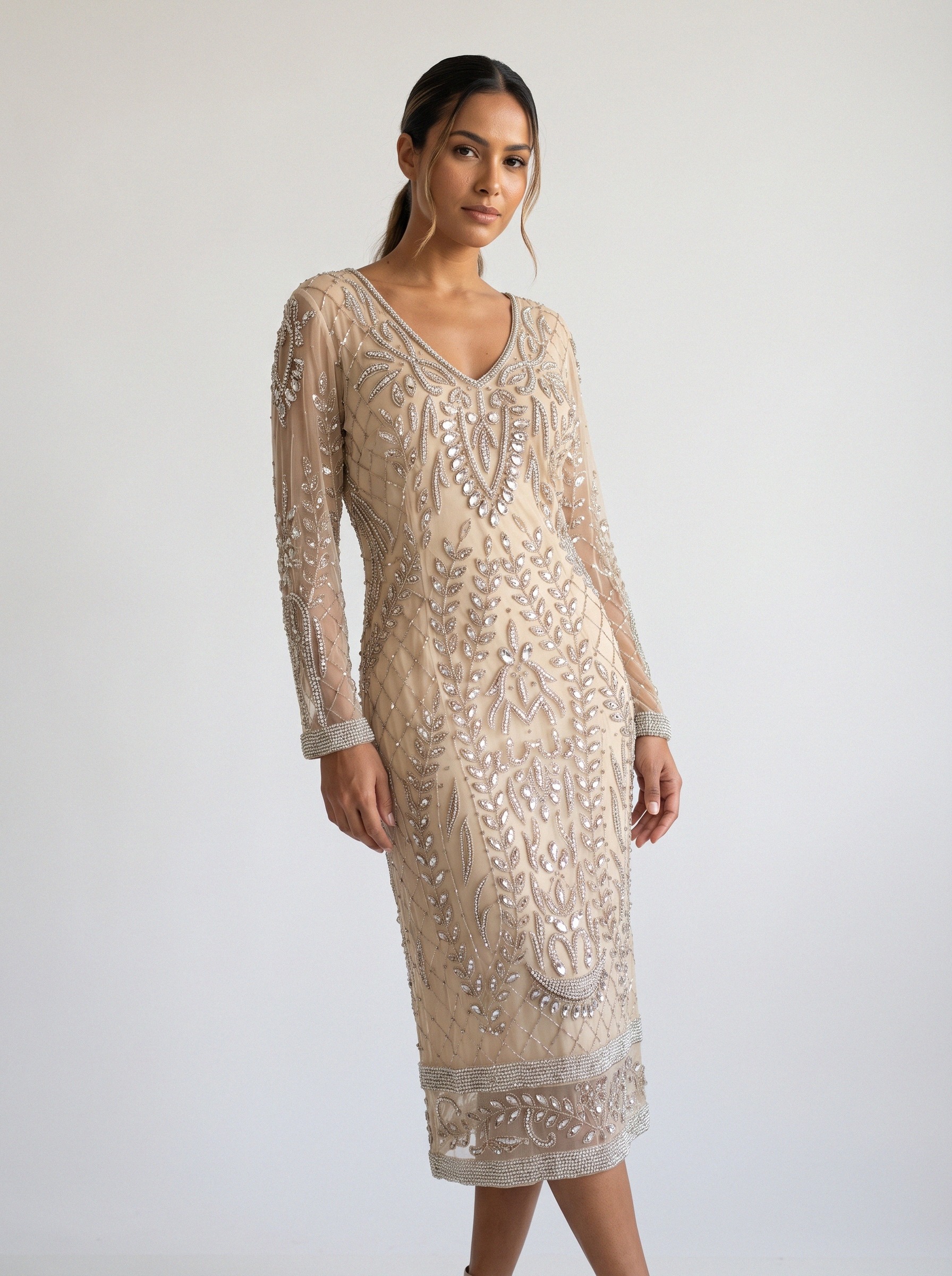 Vestido de festa champagne · MD-017 da Koisa Linda
