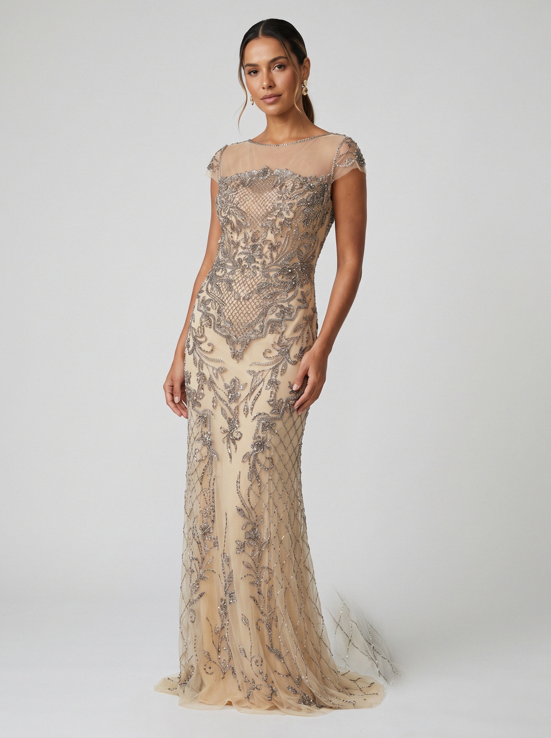 Vestido de festa champagne · MD-019 da Koisa Linda