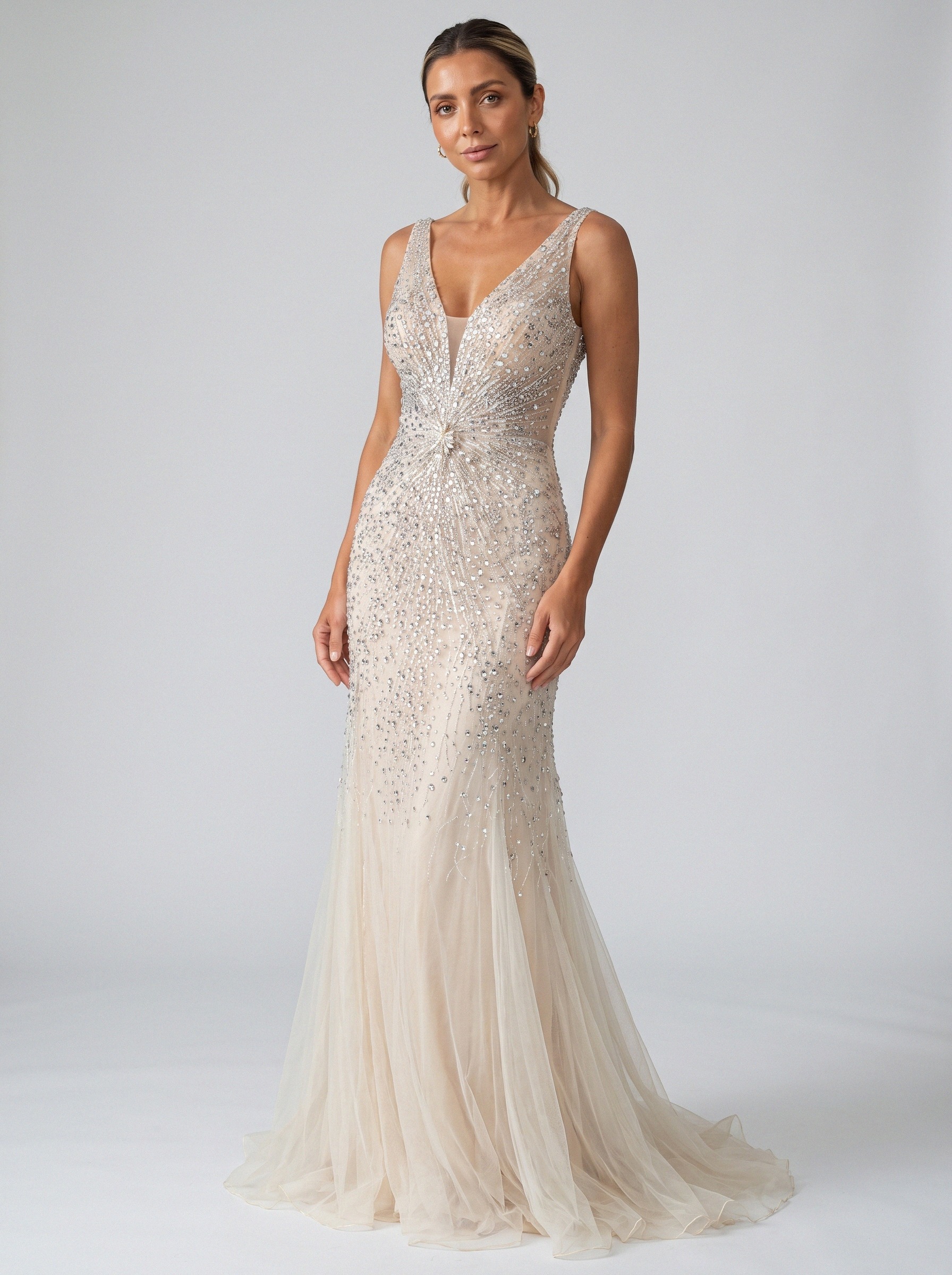 Vestido de festa champagne · MD-022 da Koisa Linda