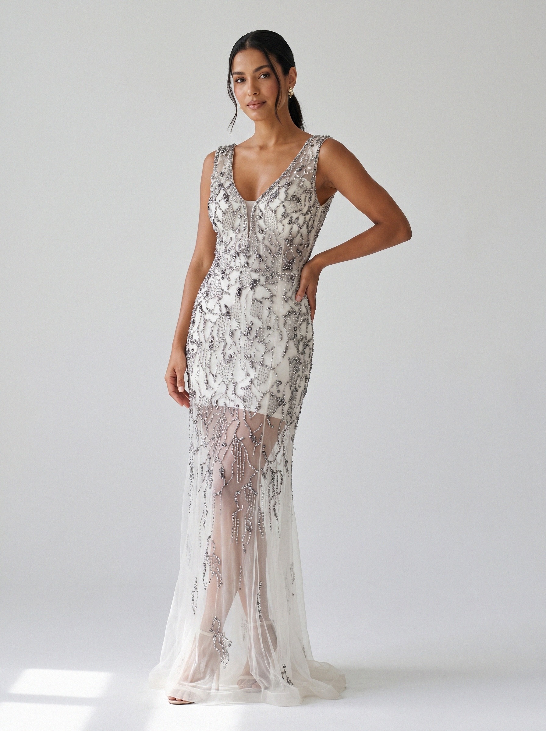 Vestido de festa off white · MD-031 da Koisa Linda
