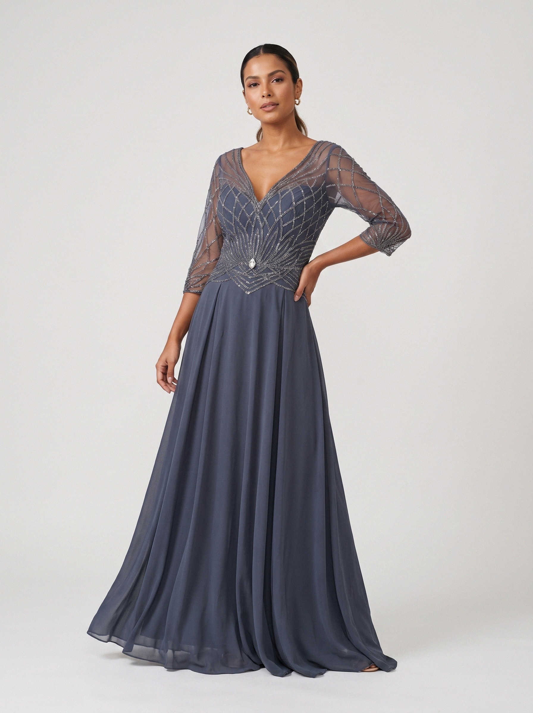 Vestido de festa azul · MD-036 da Koisa Linda