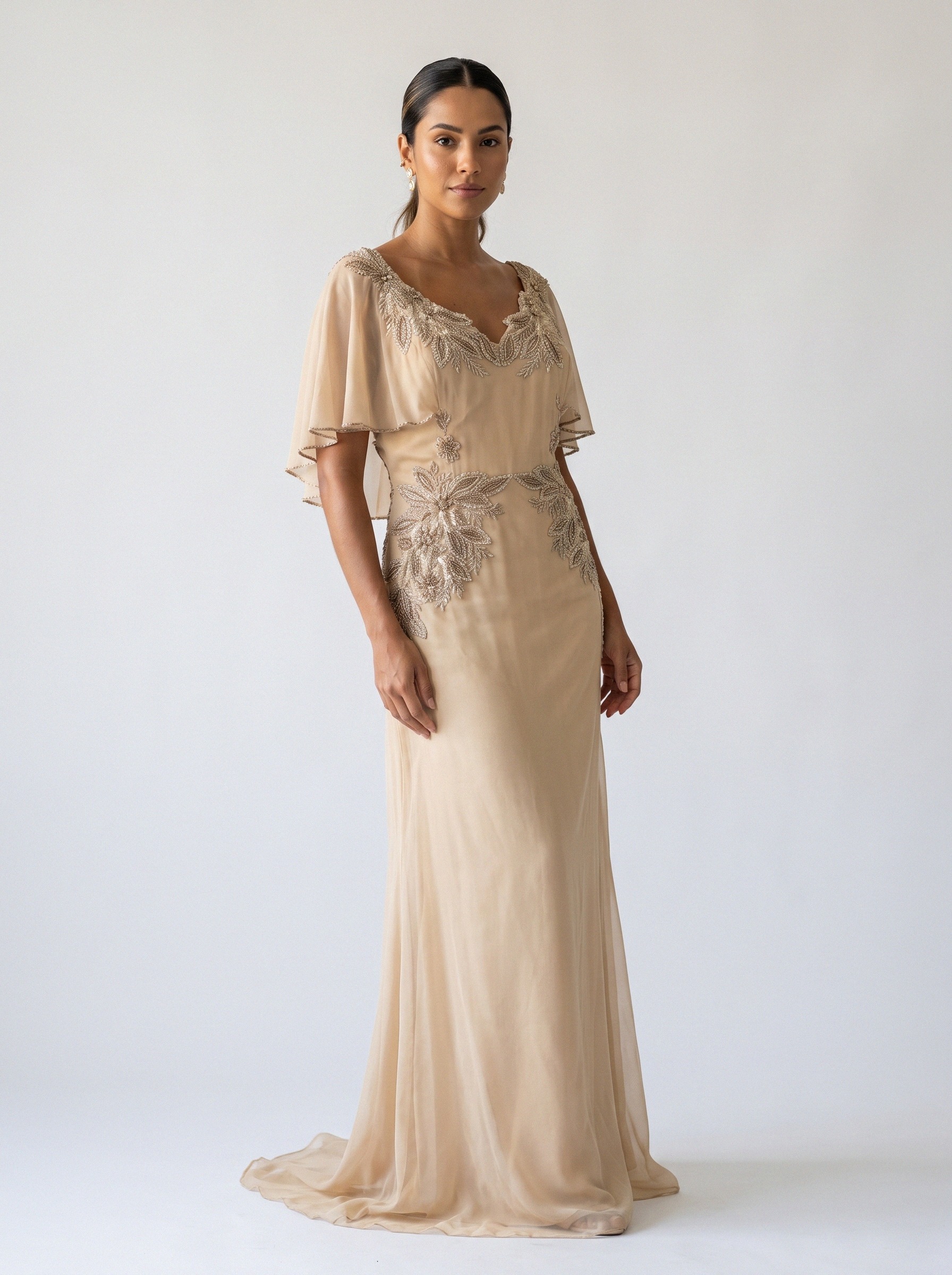 Vestido de festa champagne · MD-038 da Koisa Linda