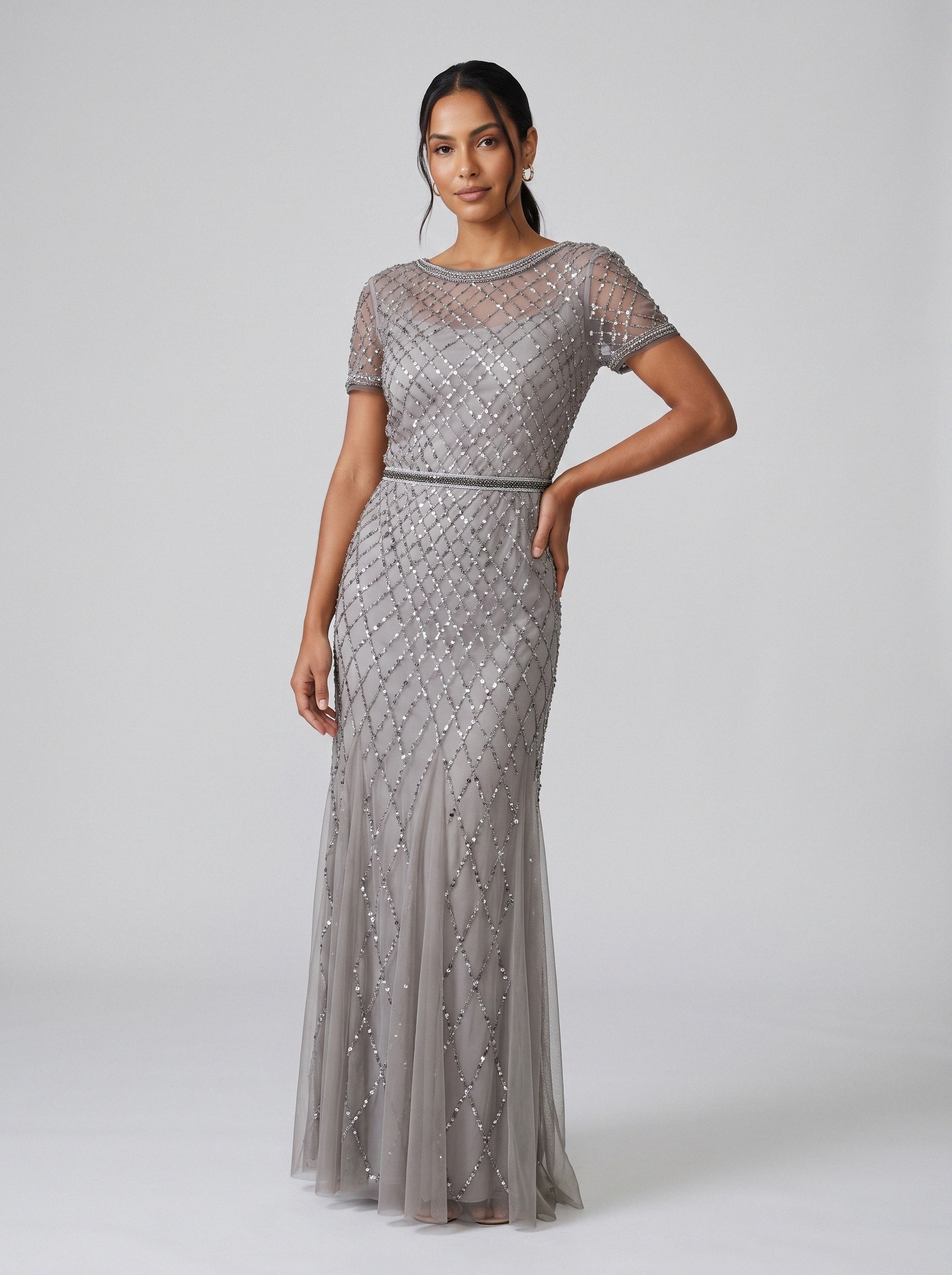 Vestido de festa cinza · MD-043 da Koisa Linda