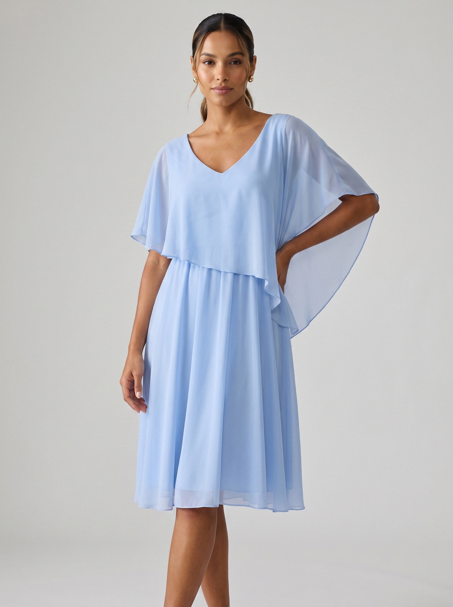 Vestido de festa azul claro · MD-050 da Koisa Linda