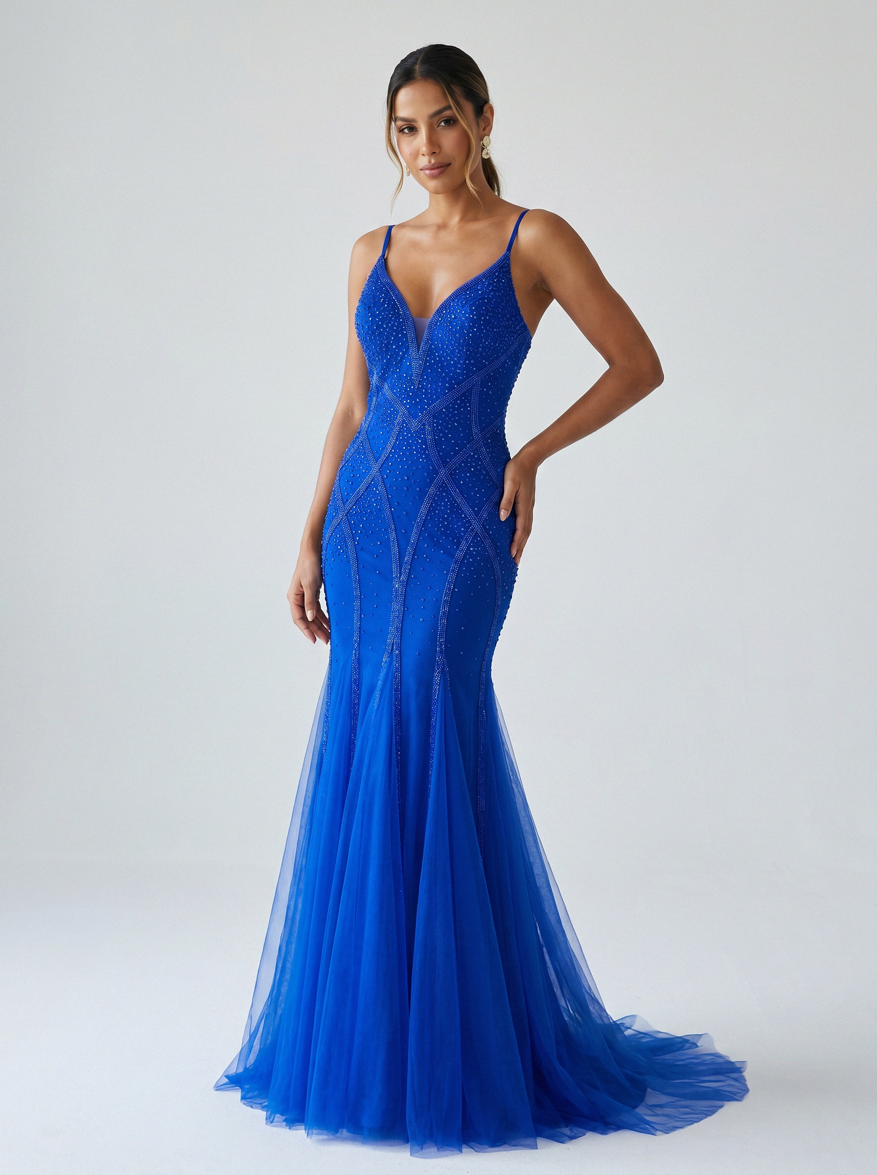 Vestido de festa azul · MD-054 da Koisa Linda