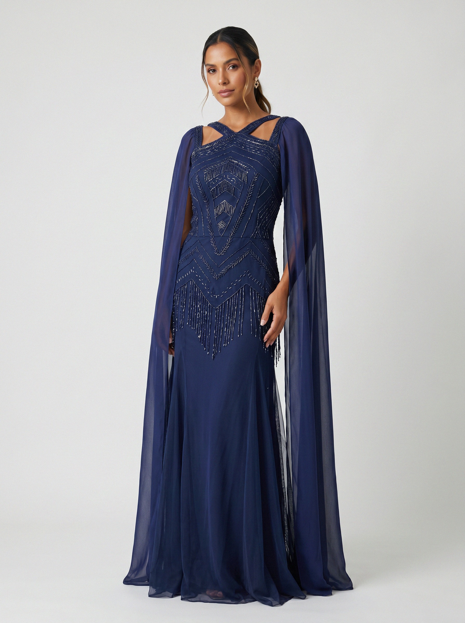 Vestido de festa marinho · MD-058 da Koisa Linda