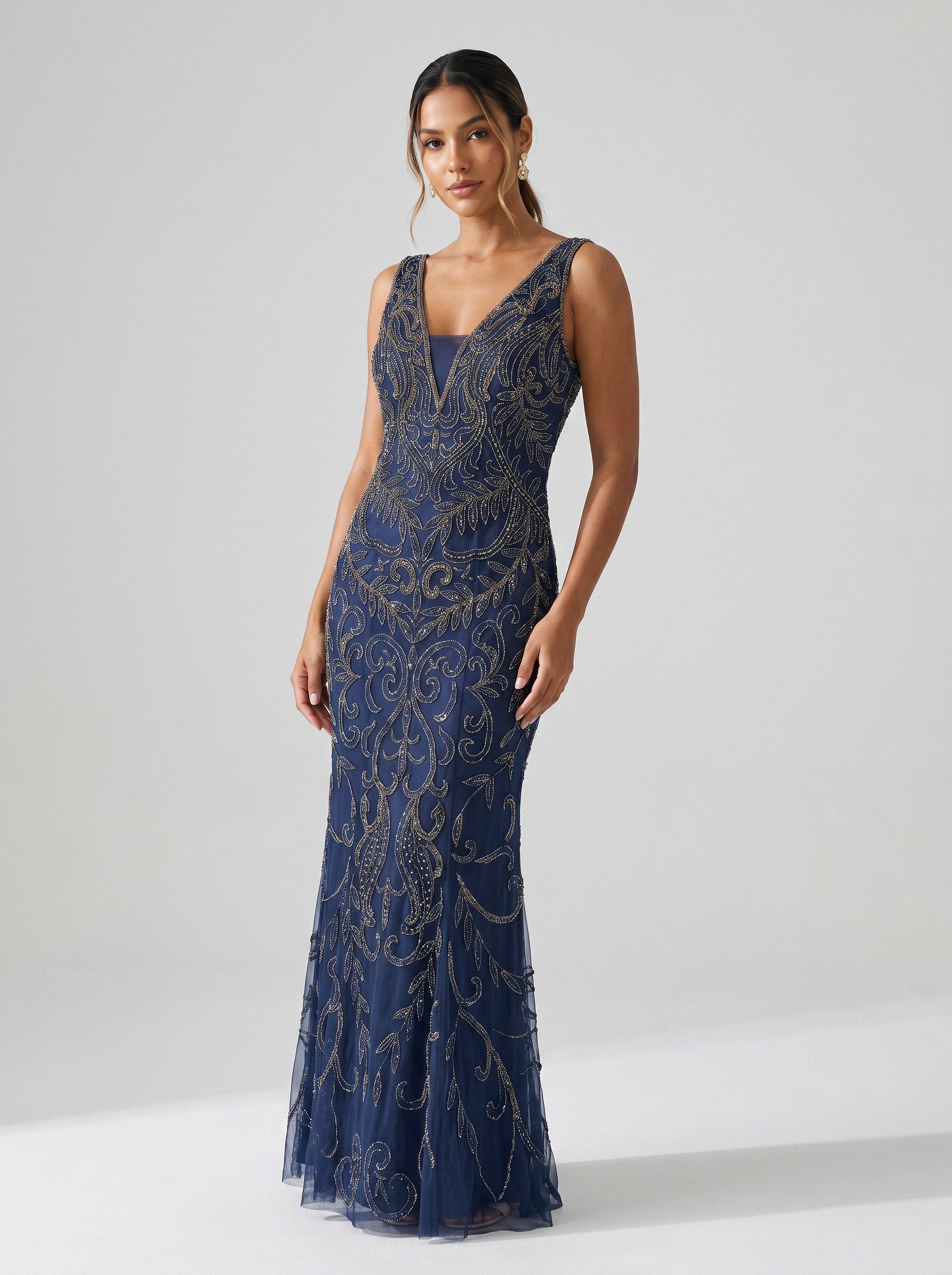 Vestido de festa marinho · MD-064 da Koisa Linda
