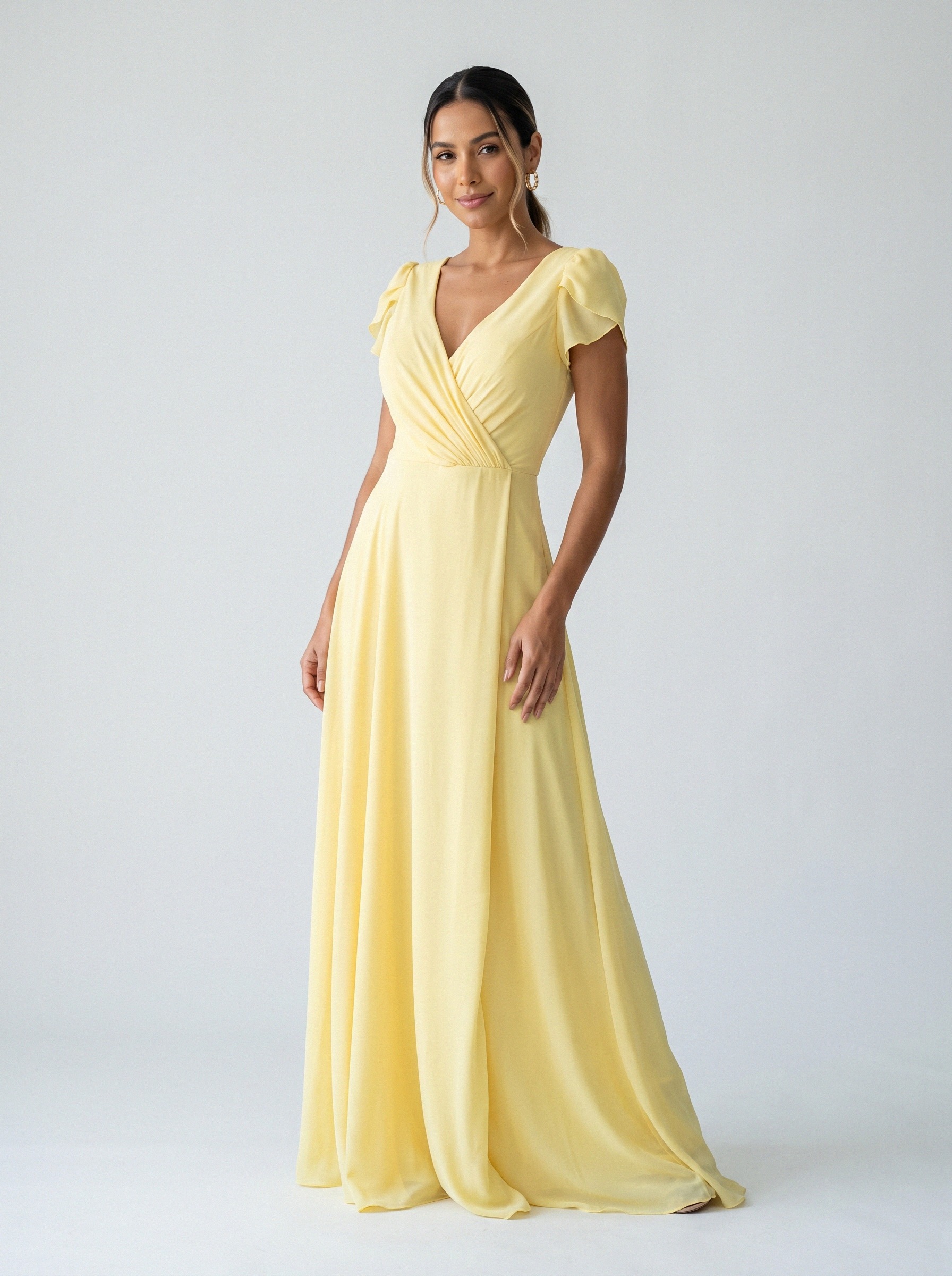Vestido de festa amarelo · MD-066 da Koisa Linda