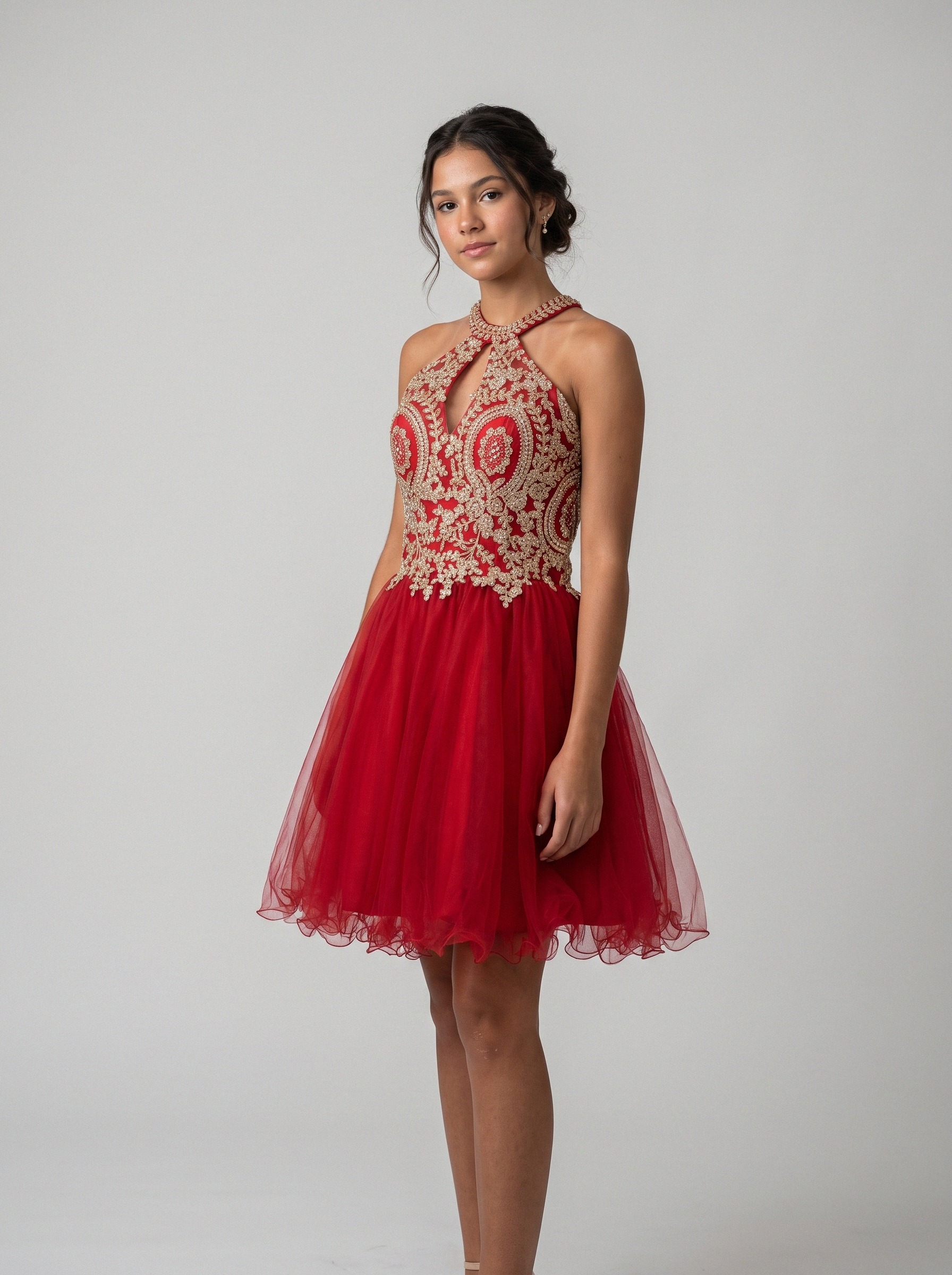 Vestido de festa Vermelho · MD-088 da Koisa Linda