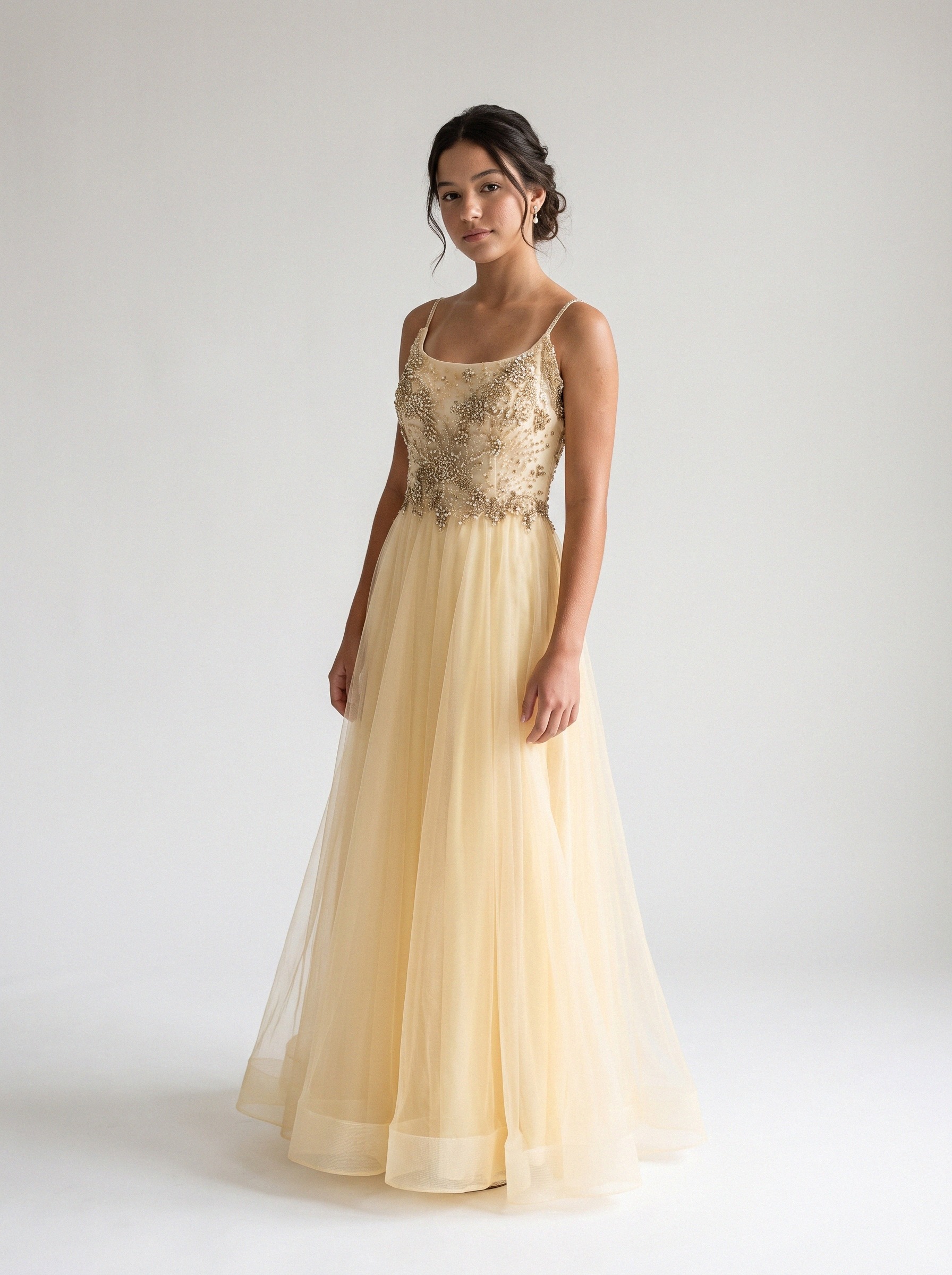 Vestido de festa Amarelo · MD-097 da Koisa Linda