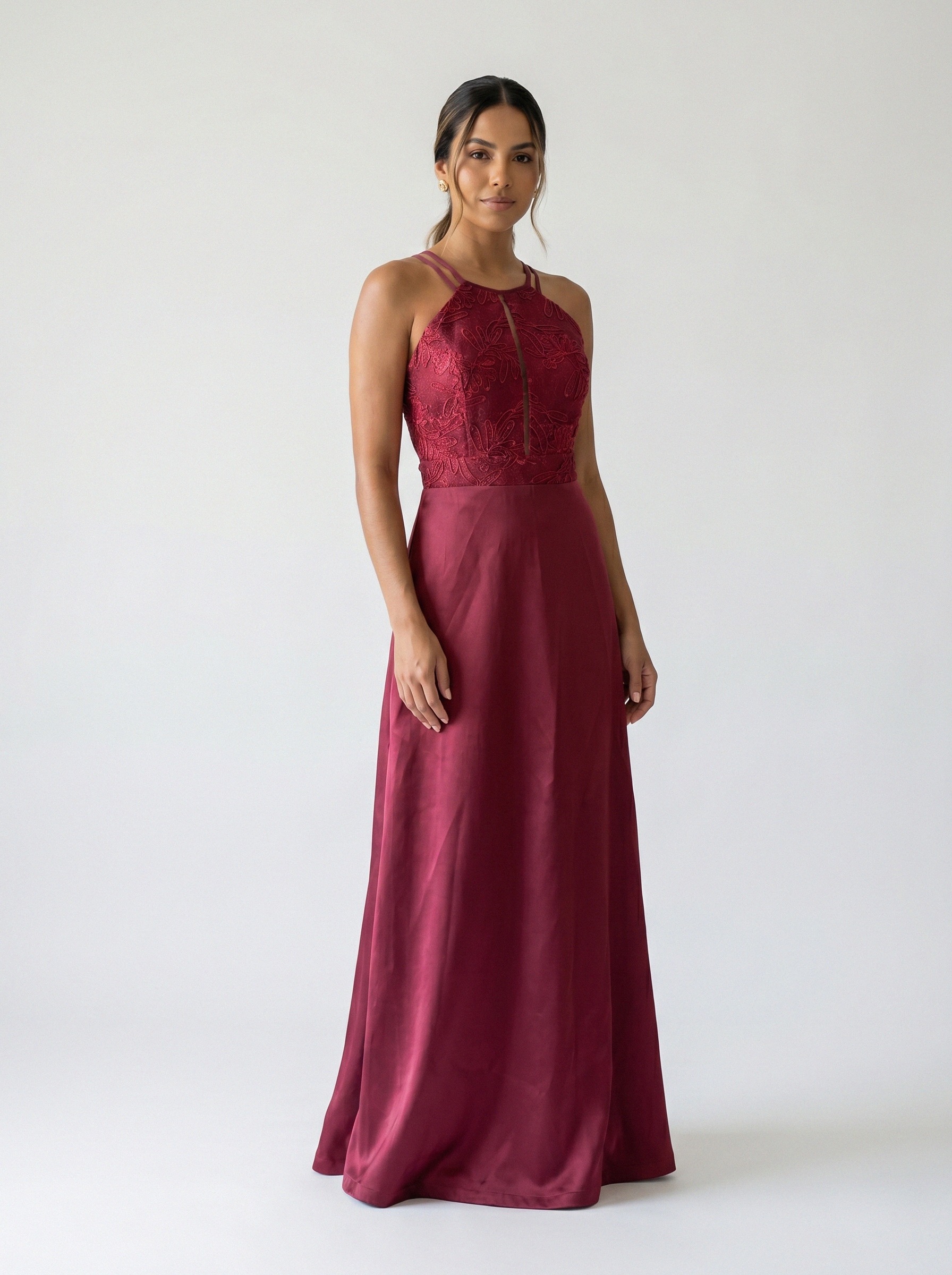 Vestido de festa vinho · MD-G-027 da Koisa Linda