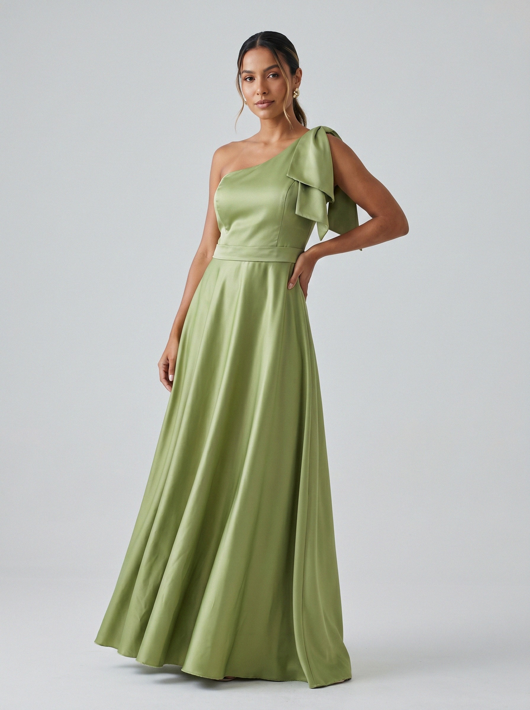 Vestido de festa verde oliva · MD-G-038 da Koisa Linda
