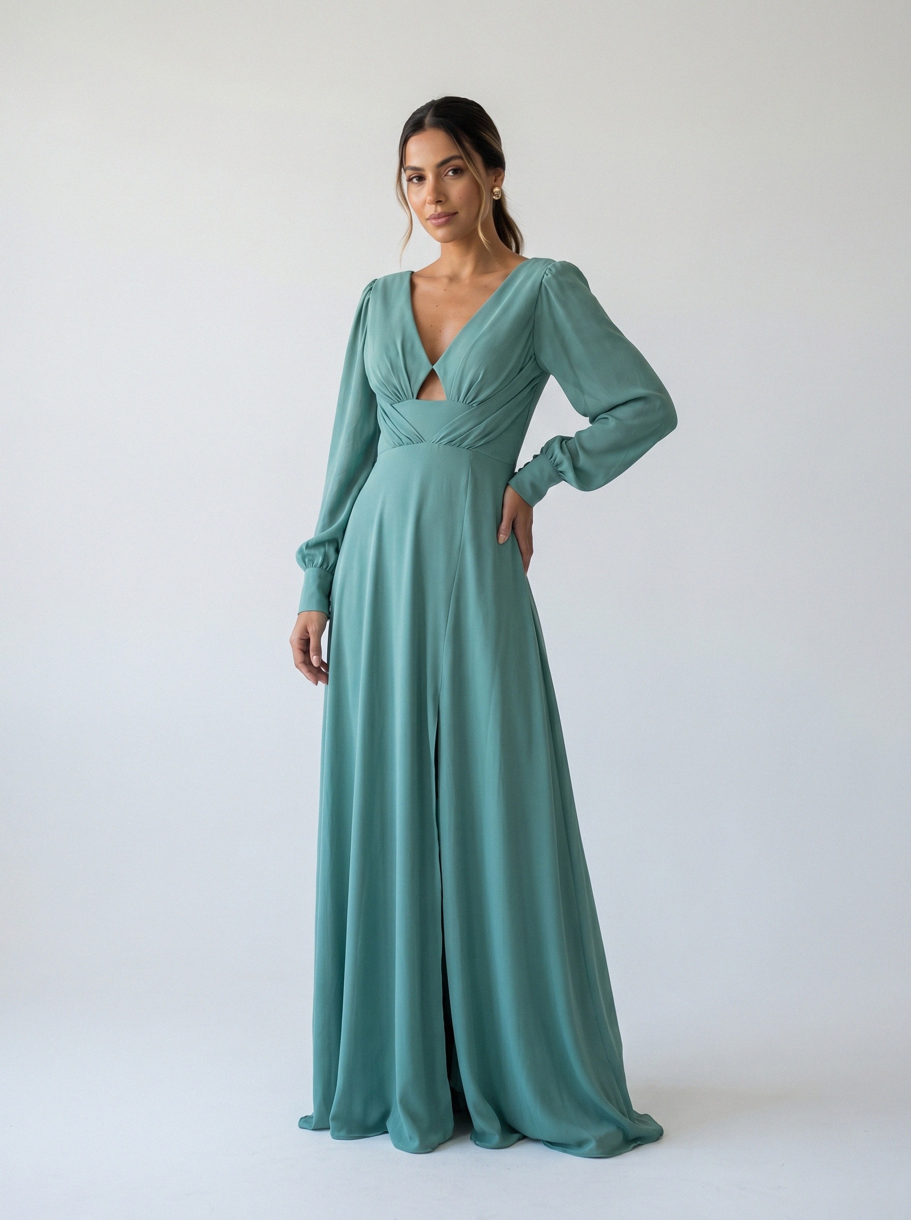Vestido de festa turquesa · MD-G-042 da Koisa Linda