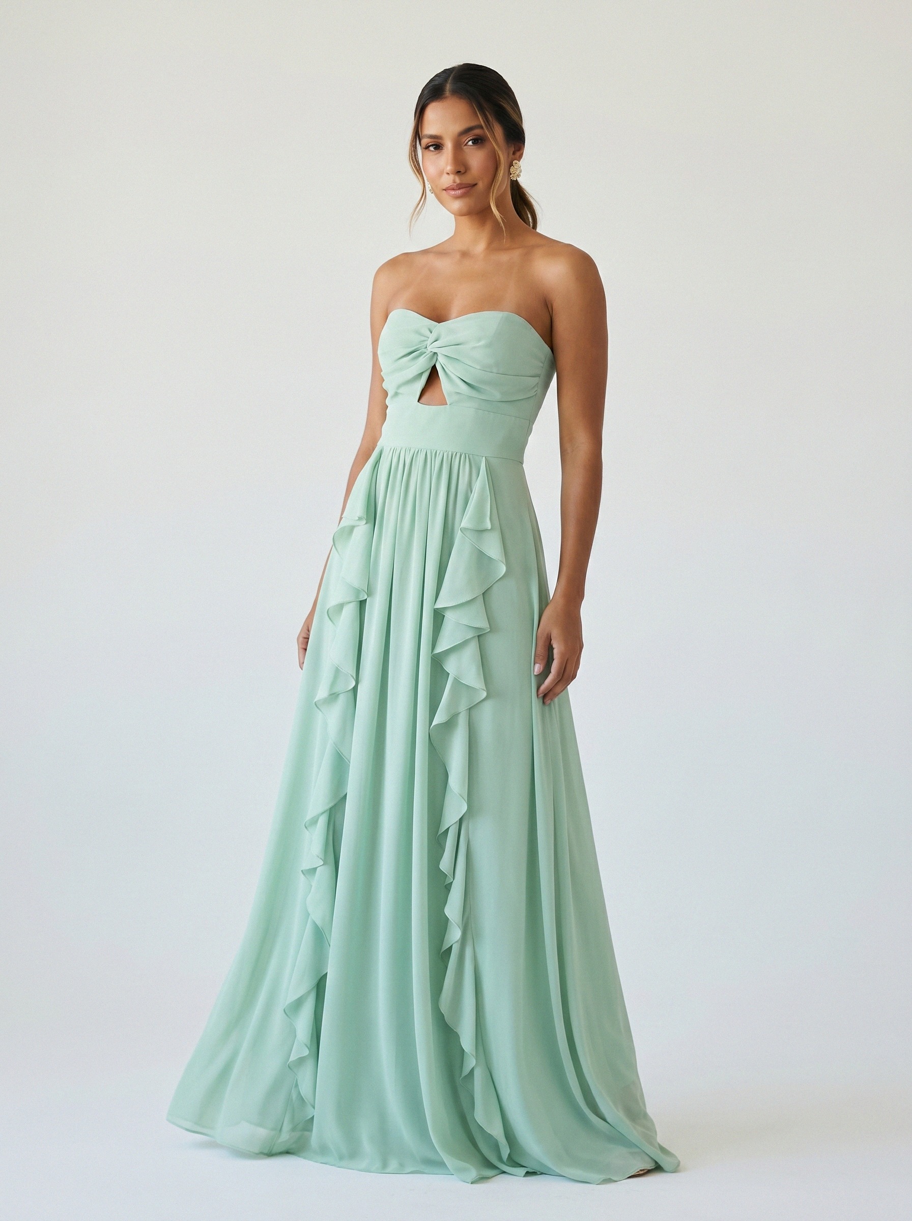 Vestido de festa verde · MD-G-057 da Koisa Linda