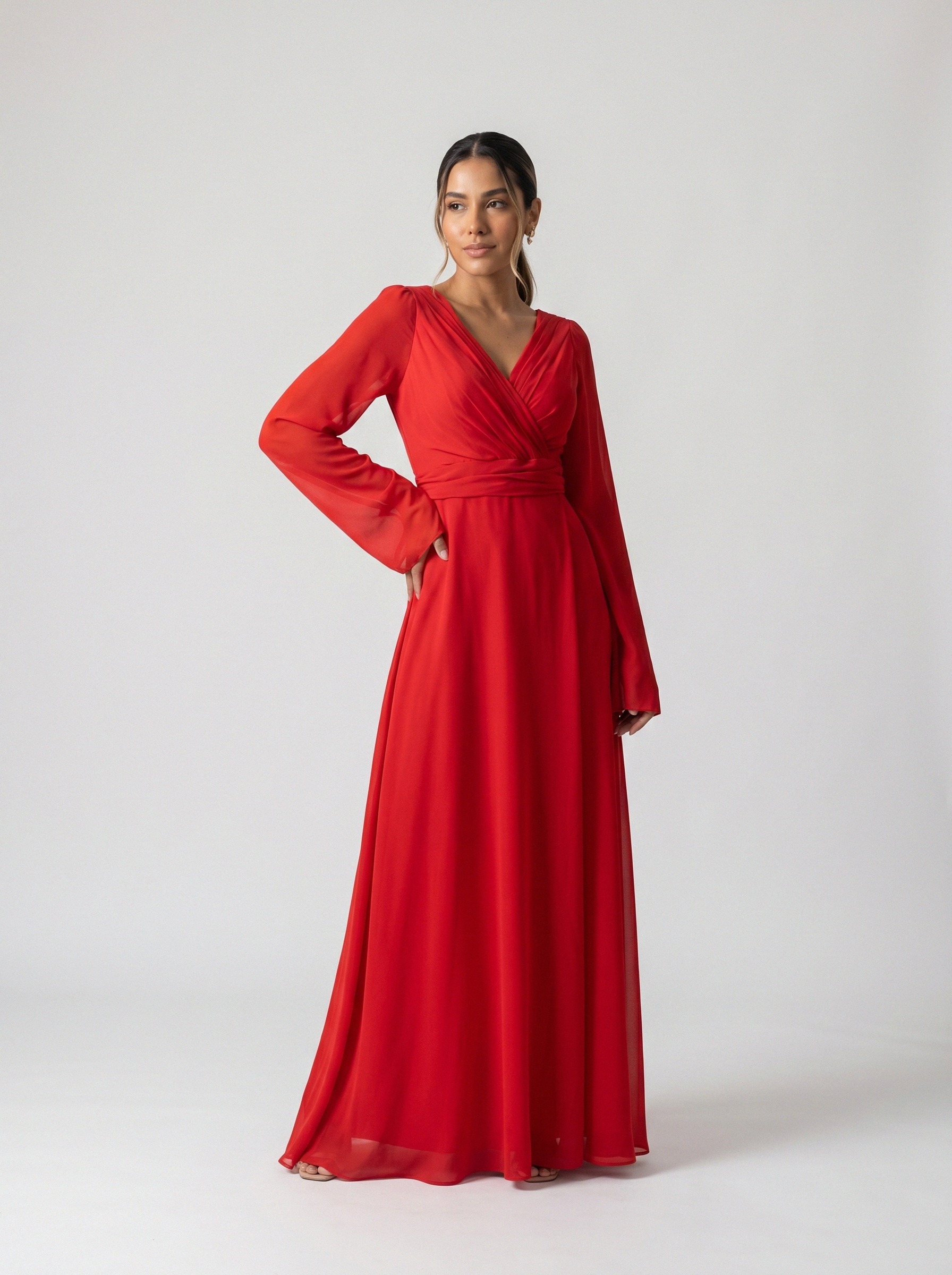 Vestido de festa vermelho · MD-G-073 da Koisa Linda