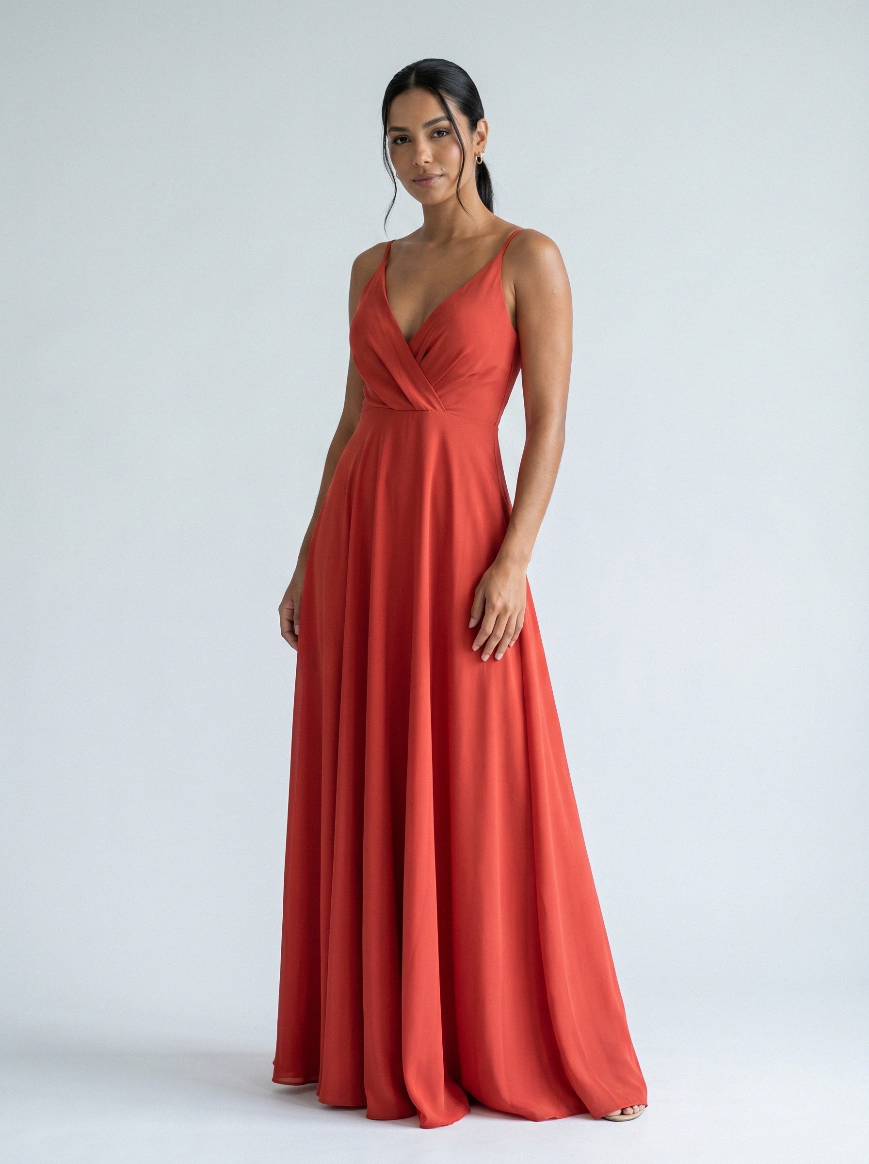 Vestido de festa laranja · MD-G-078 da Koisa Linda