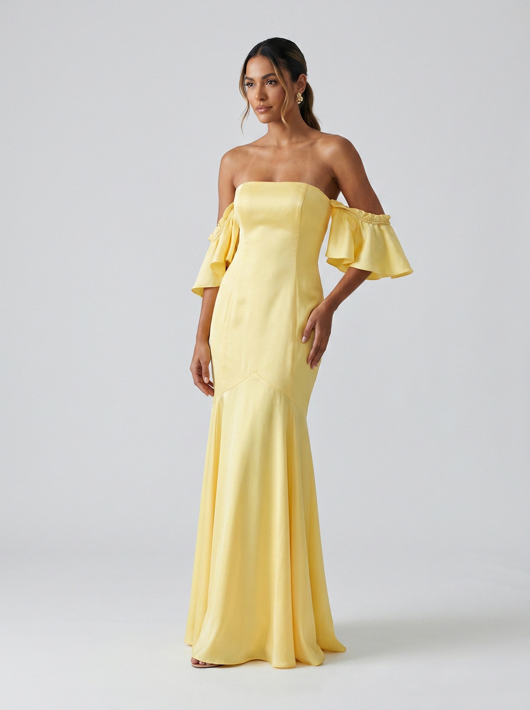 Vestido de festa amarelo · MD-G-080 da Koisa Linda