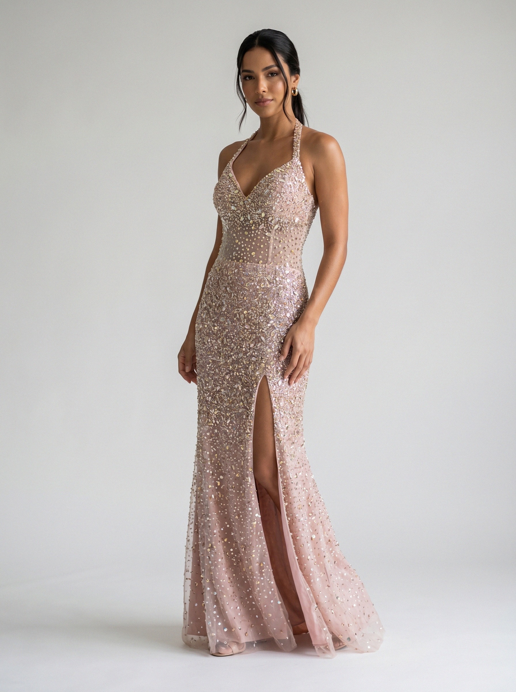 Vestido de festa rosa · MD-G-087 da Koisa Linda