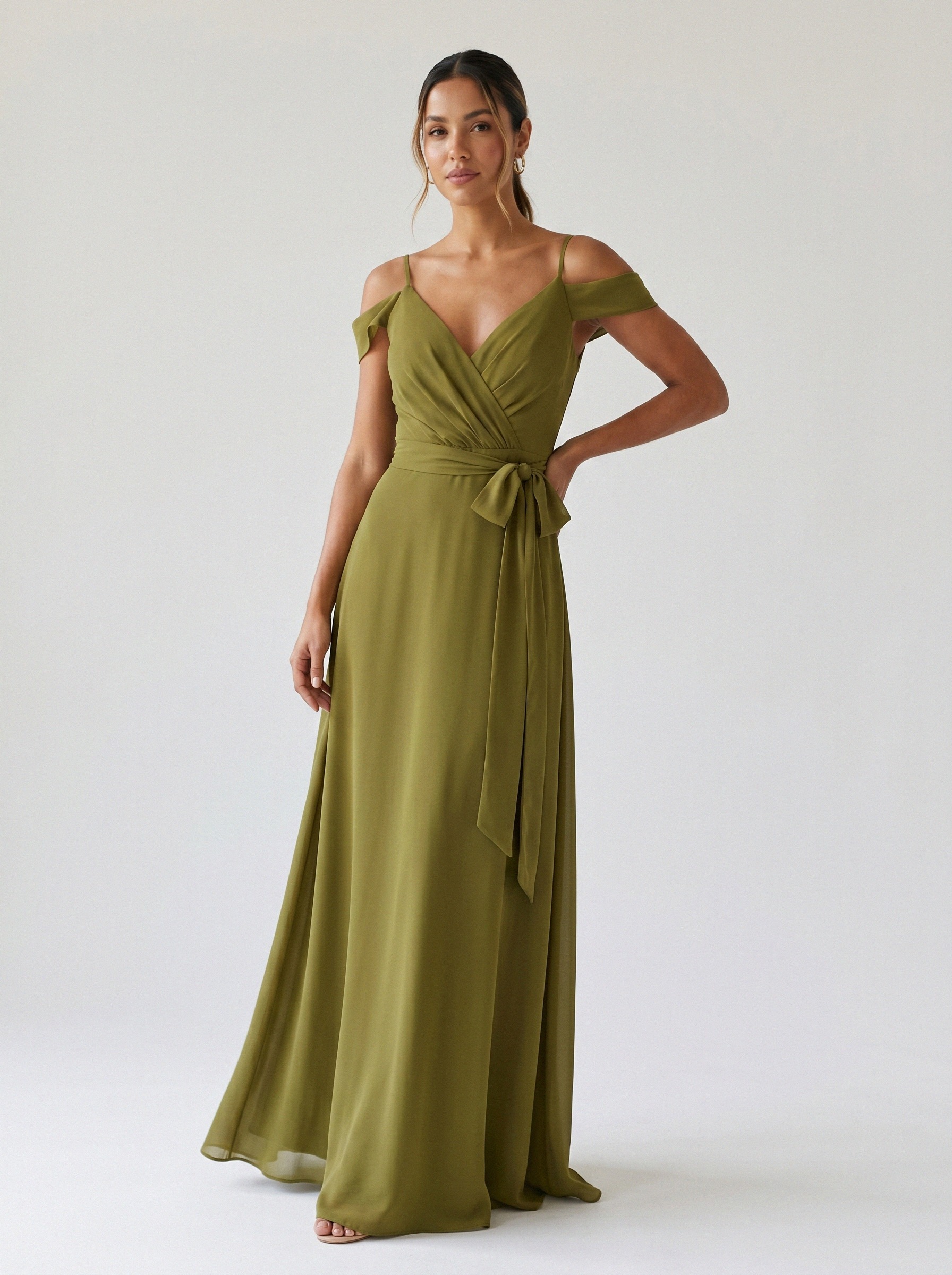 Vestido de festa verde oliva · MD-GG-004 da Koisa Linda