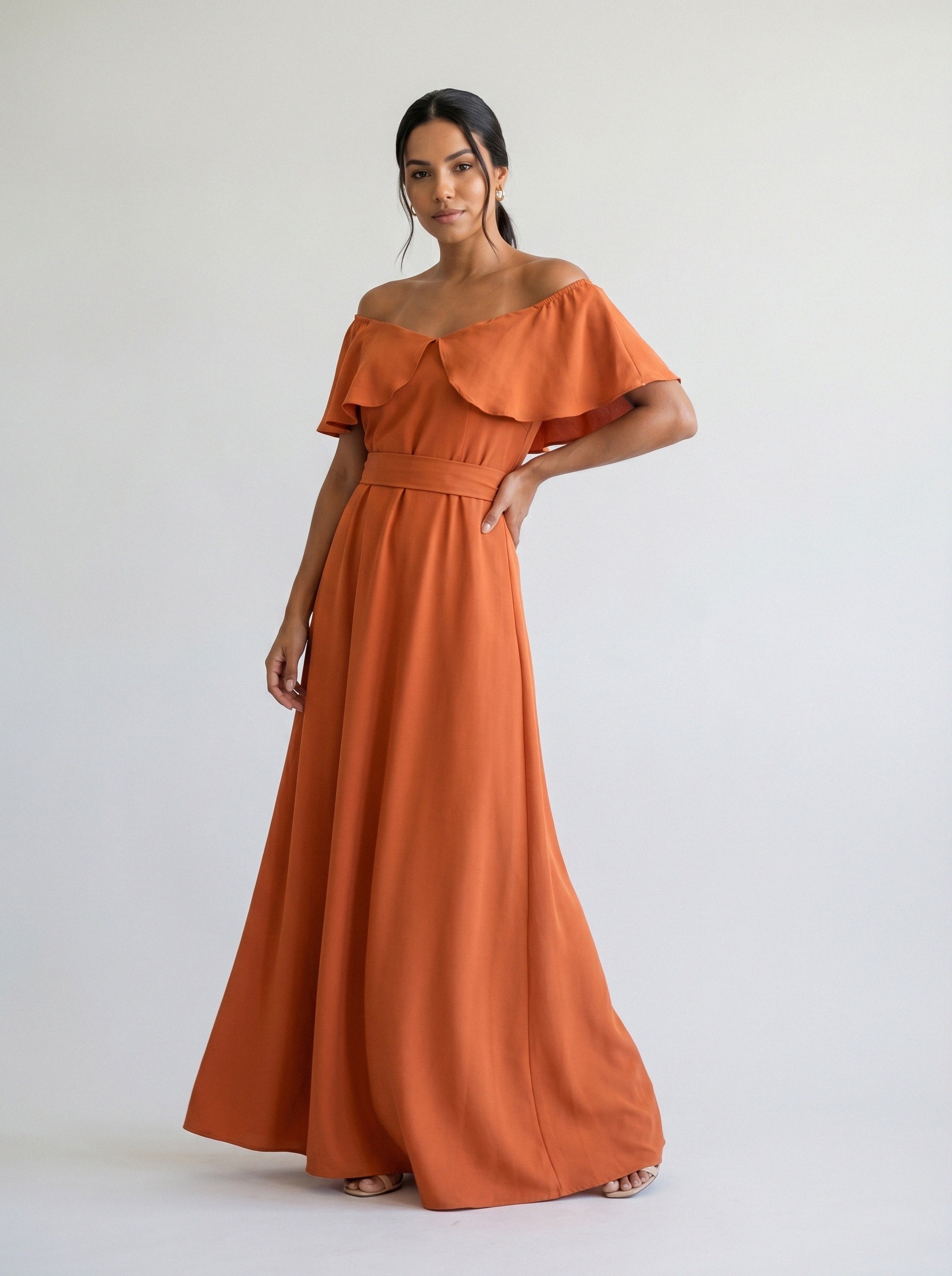 Vestido de festa laranja · MD-GG-014 da Koisa Linda