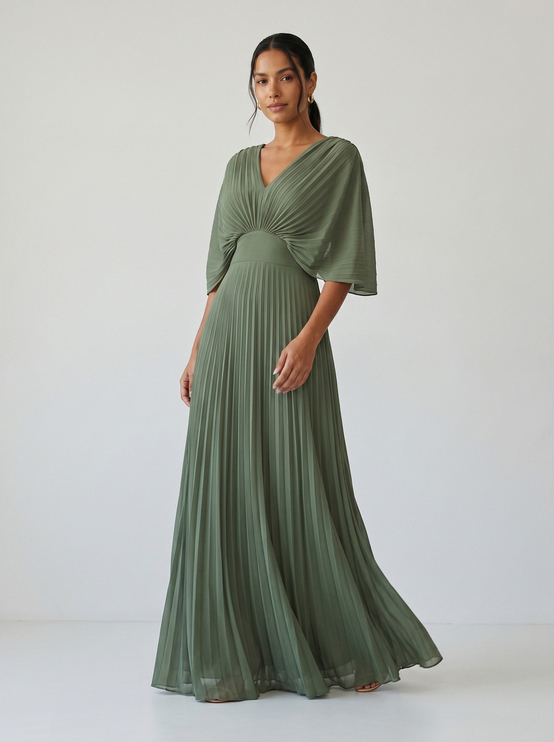 Vestido de festa verde oliva · MD-GG-016 da Koisa Linda
