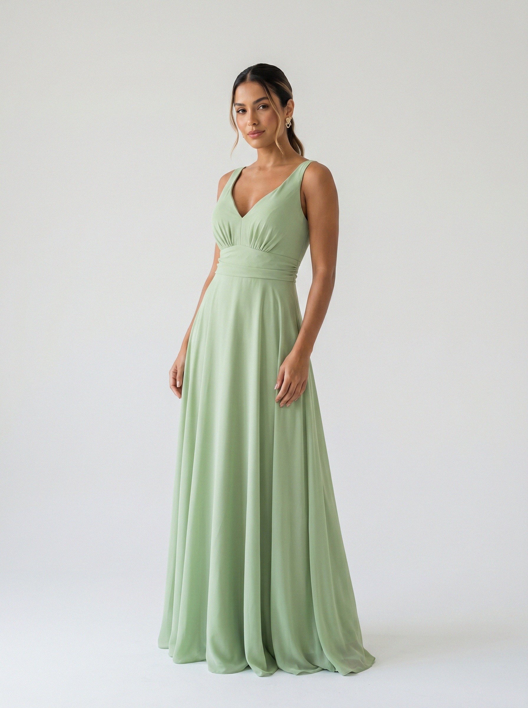 Vestido de festa verde oliva · MD-GG-022 da Koisa Linda