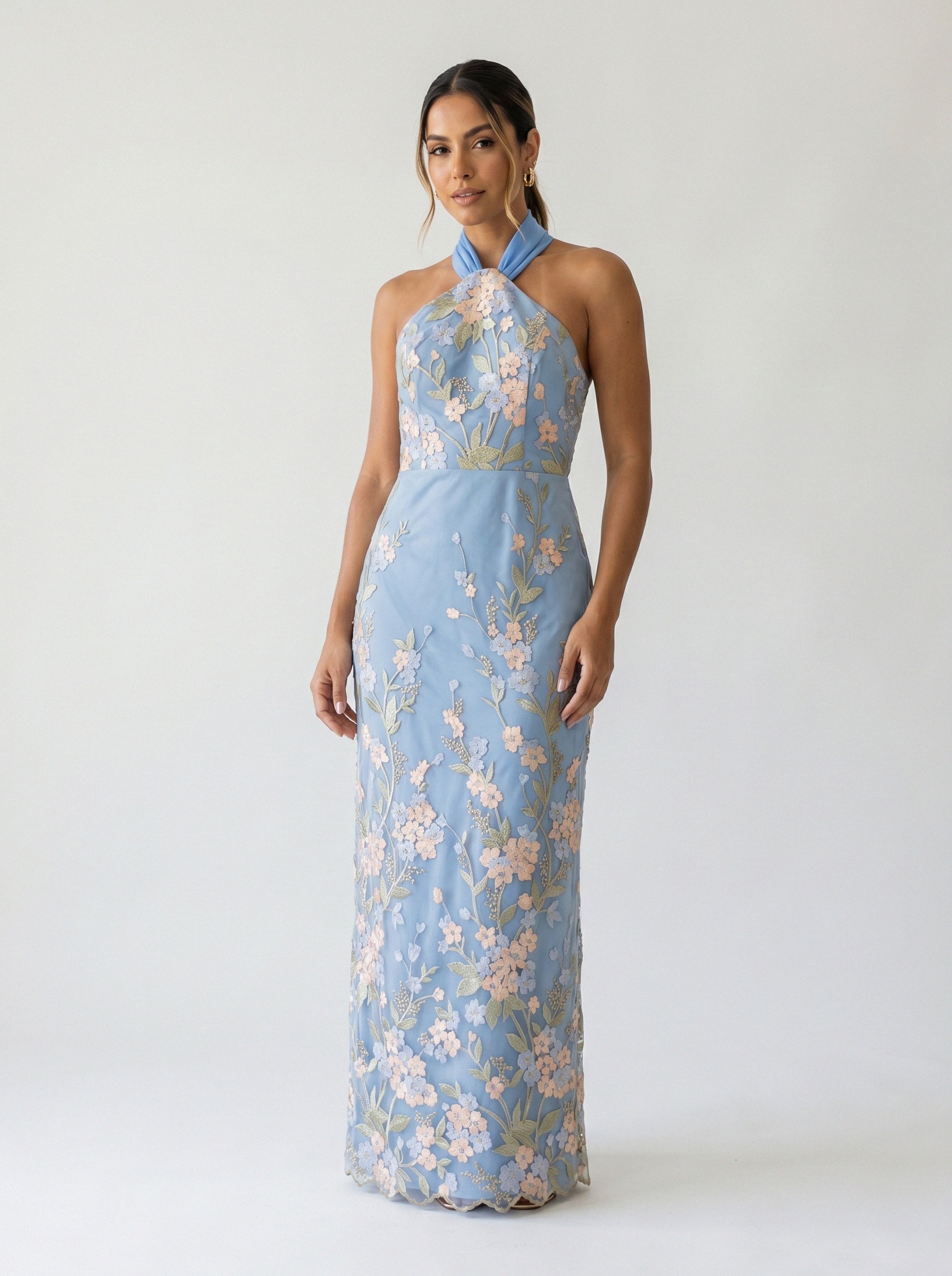 Vestido de festa azul claro · MD-GG-023 da Koisa Linda