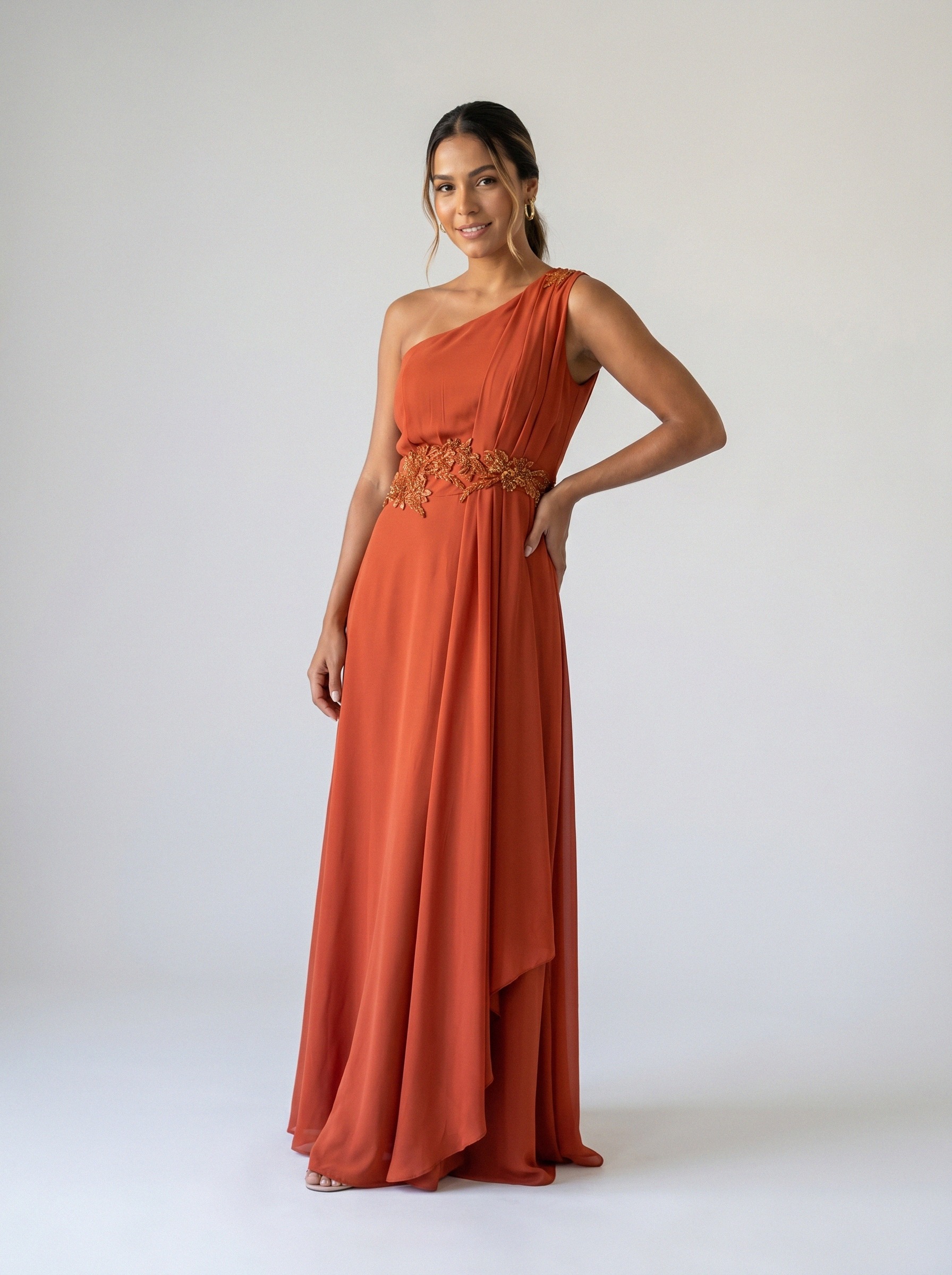 Vestido de festa laranja · MD-GG-026 da Koisa Linda