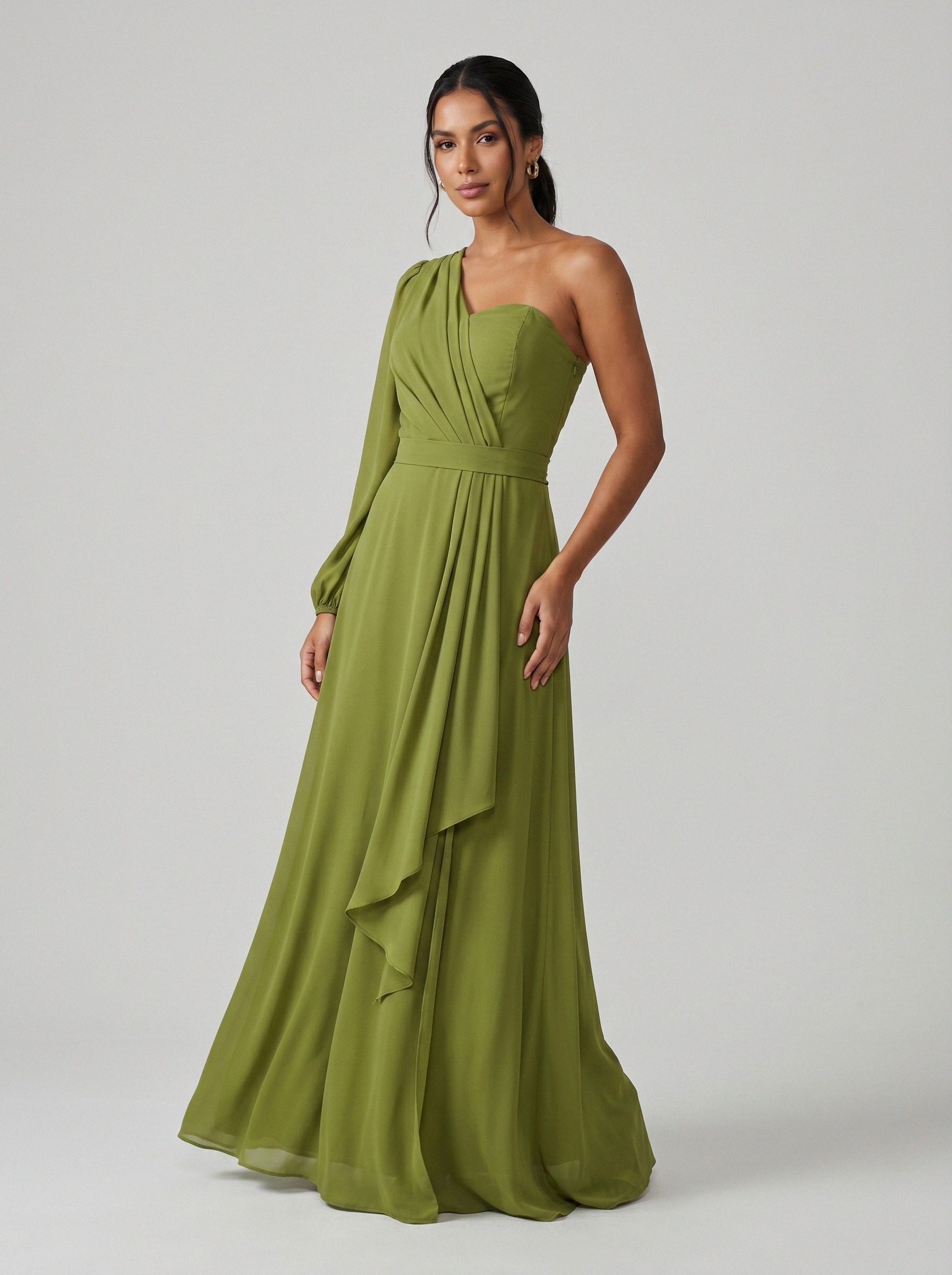 Vestido de festa verde oliva · MD-GG-028 da Koisa Linda