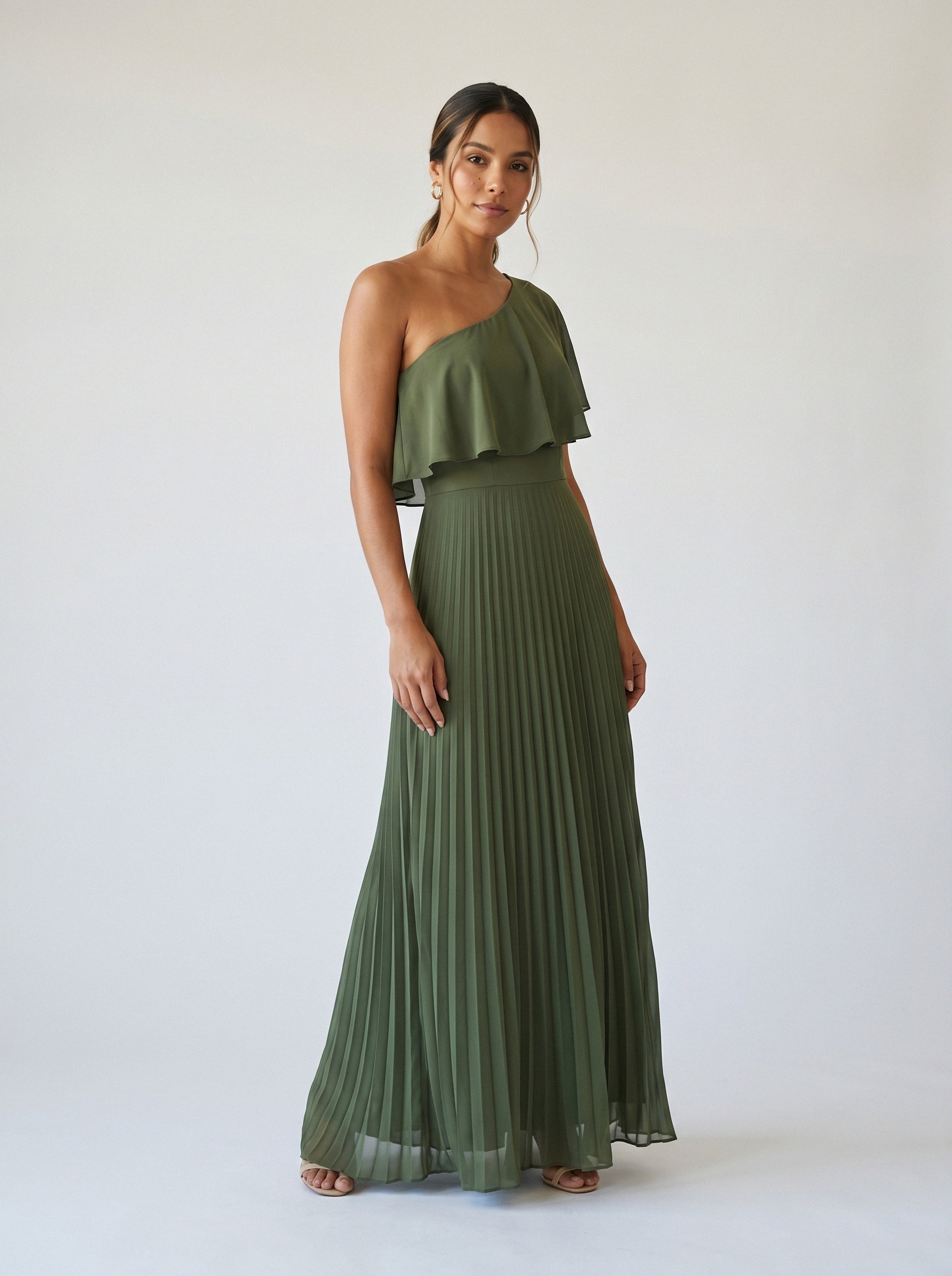 Vestido de festa verde oliva · MD-GG-042 da Koisa Linda