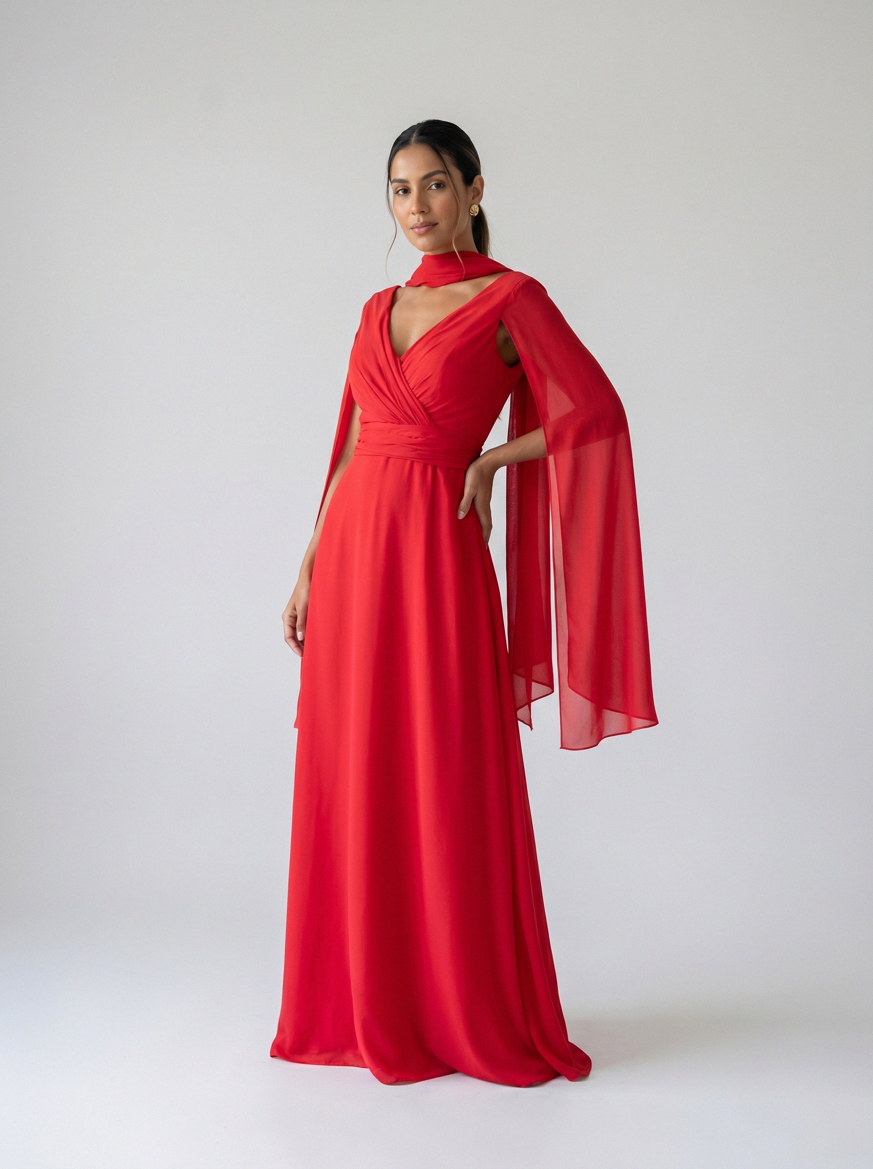 Vestido de festa vermelho · MD-M-017 da Koisa Linda