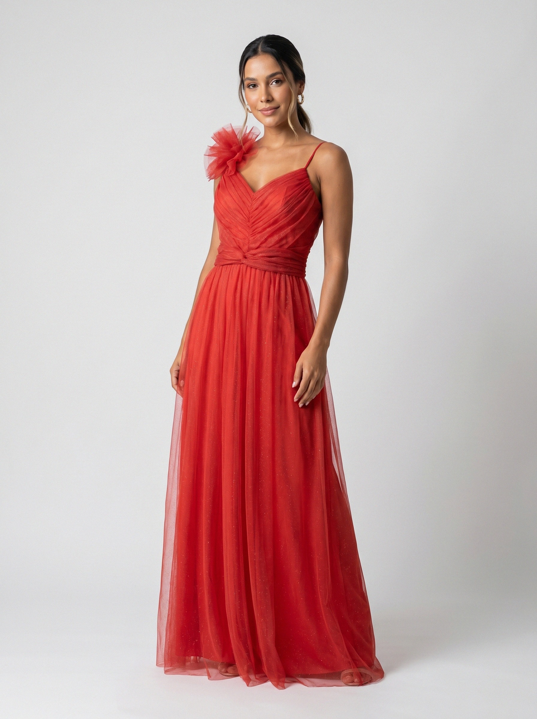 Vestido de festa vermelho · MD-M-047 da Koisa Linda