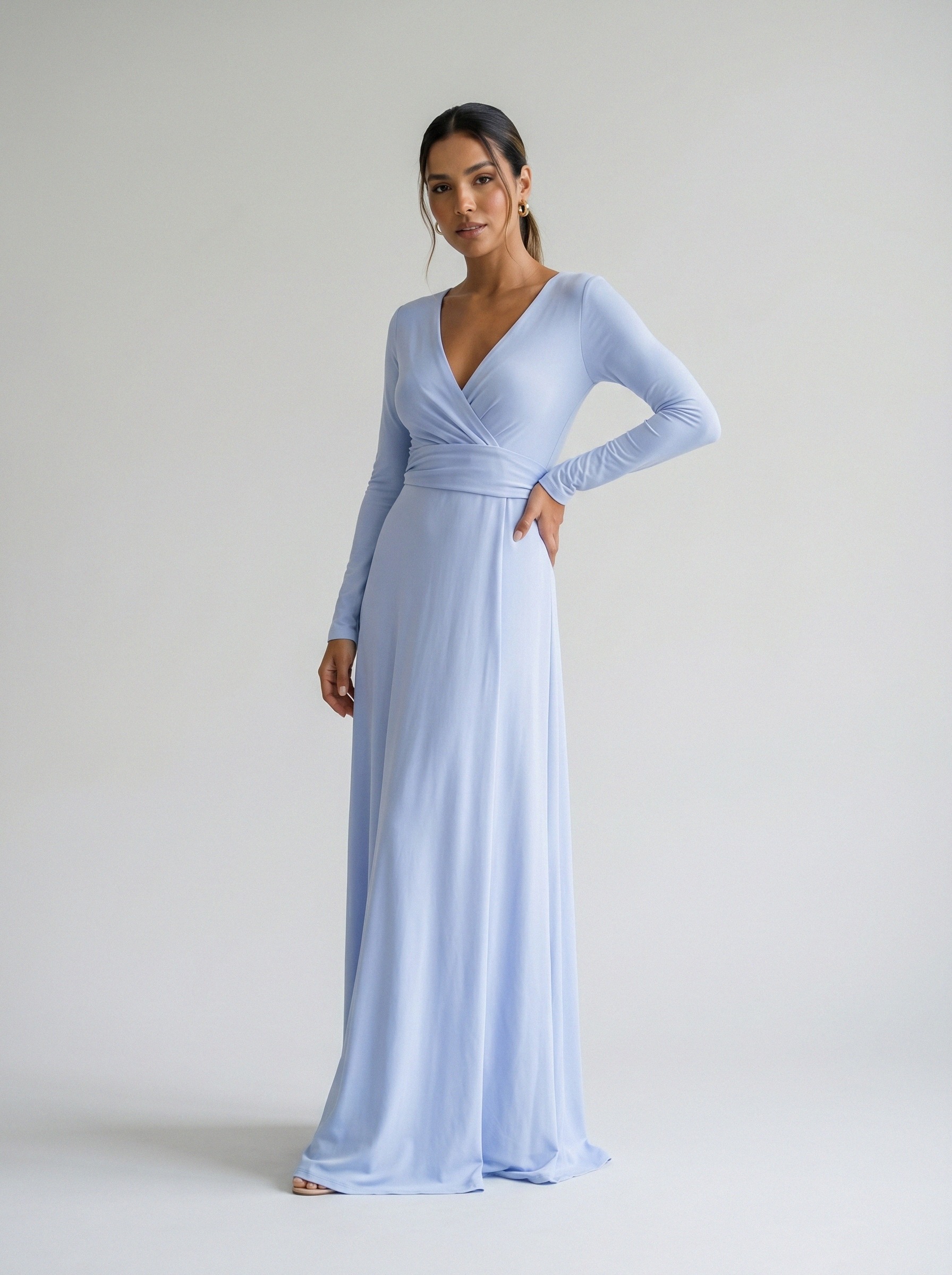 Vestido de festa azul claro · MD-M-051 da Koisa Linda